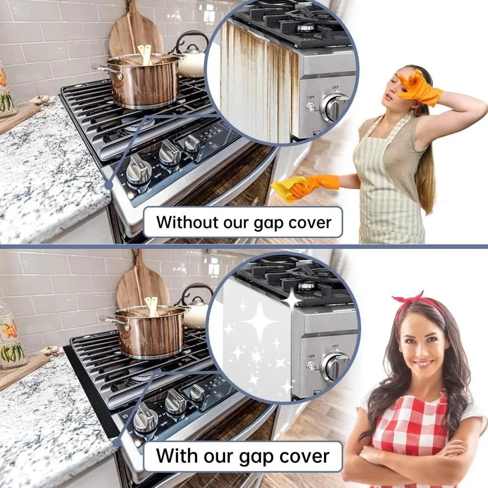 Kitchen Counter Top Gap Cover, Heat Resistant Oven Gap Filler, Kitchen Counter Top Gap Filler