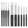 10-Piece Children's Paint Brush Set: Blue Handle Nylon Brushes for Acrylic, Watercolor, and Oil Painting