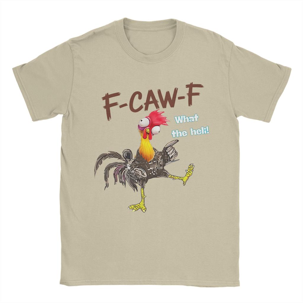 Funny FCawF Chicken FCAWF Chicken Men T Shirt Vintage Tee Shirt Short Sleeve Crew Neck TShirts 100 Cotton Gift Idea Clothes