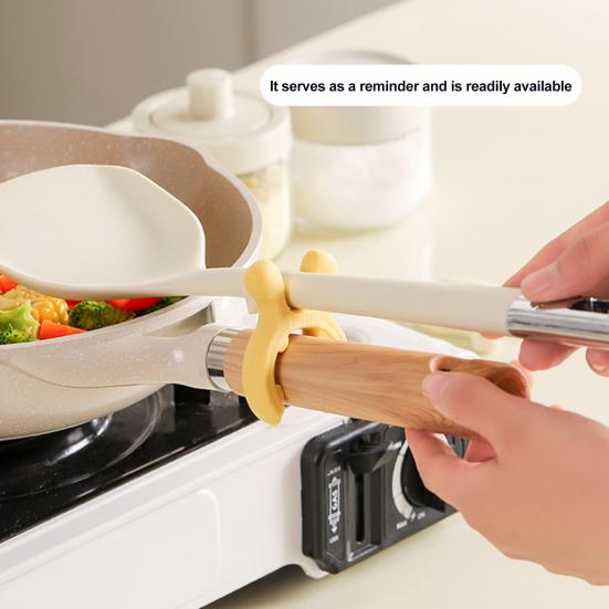 Spatula Holder Spoon Rest Heat Resistance Non-Slip Silicone Pot Spoon Holder Clip Mini Stove Top Spatula Holder