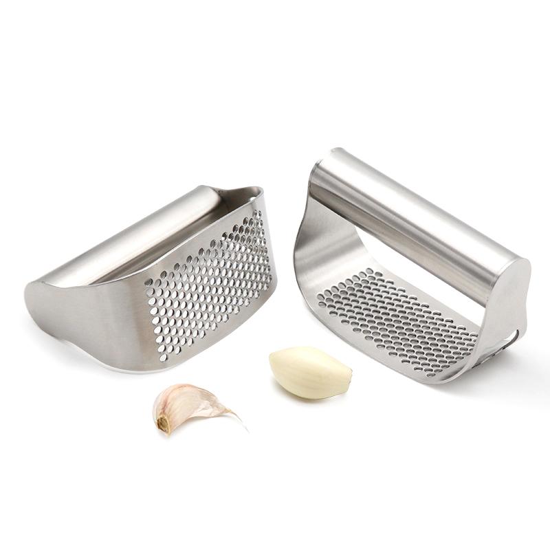 Stainless Steel Garlic Press Squeezer Manual Garlic Ginger Rocker Crusher Garlic Cutting Mince Tools Kitchen Gadgets