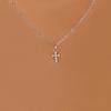 Trend Sweet And Cool Artificial Diamond Cross Pendant Pearl Personality Cool Wild Collarbone Chain Necklace Gift