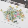 Home Party Supplies DIY Letter Flat Beads Acrylic Scallion Powder Jewelry Accessories Handmade 100pcs 4x7mm Necklace Bracelet Charms