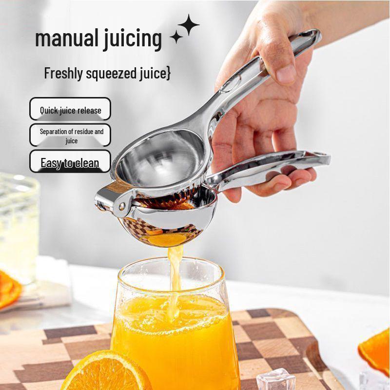 Stainless Steel Manual Fruit Juicer - Hand Press Lemon Squeezer Kitchen Gadget