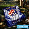 Individuelle Personalisierte Decke GNK Dinamo Fußball Weiche Überwurfdecke, Geeignet für Familie und Freunde, Sofadecke, Heimdekoration Weihnachtsgeschenk