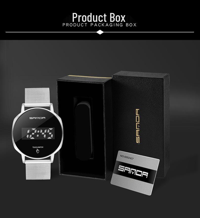 Sanda Waterproof Minimalist Luminous Electronic Watch for Men & Women