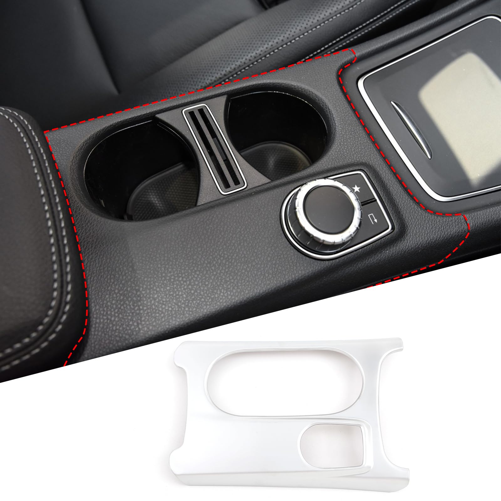 

Накладка декоративная на подстаканник ABS для A180 с правым рулем Mercedes-Benz CLA, GLA, A-Class C117, W176, W177, X156, 2012-2019 (штейн)