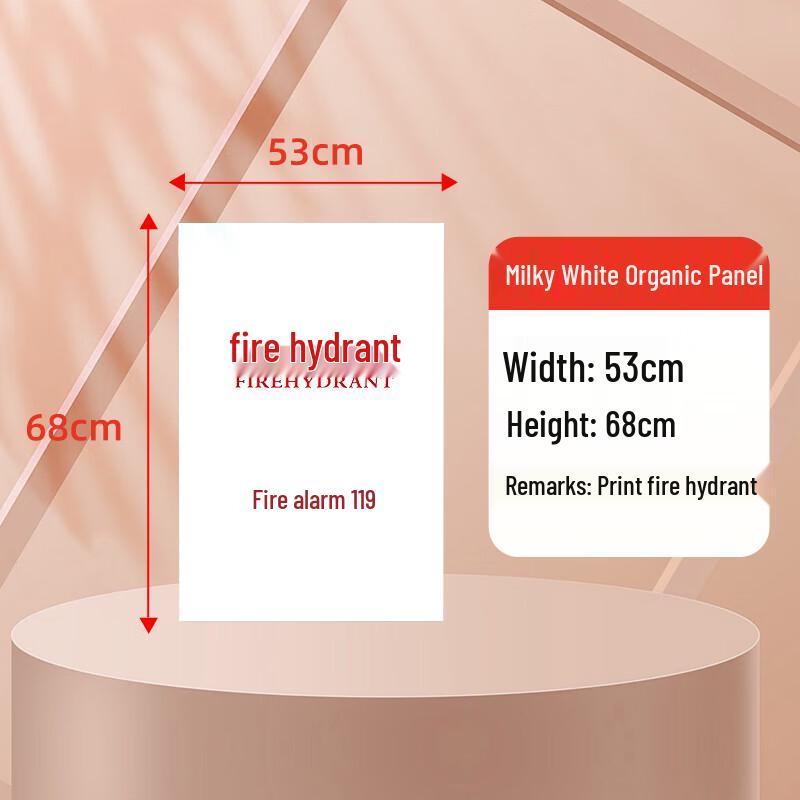 Acrylic Fire Hydrant Box Door Panel