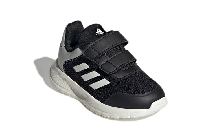 adidas Fabric Abrasion Resistant Abrasion Resistant Low Top Toddler Shoes Black Gray Baby GZ5856