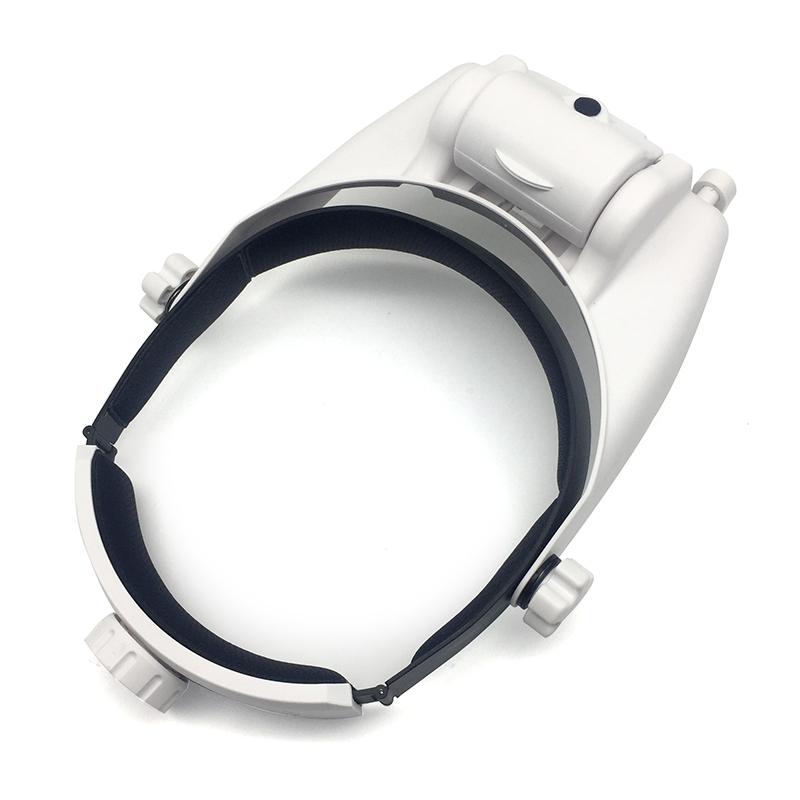 Headband Illuminated Magnifier Rechargeable Repair Solder Magnifying Glasses Interchangeable Lens Third Hand Loupe For Soldering