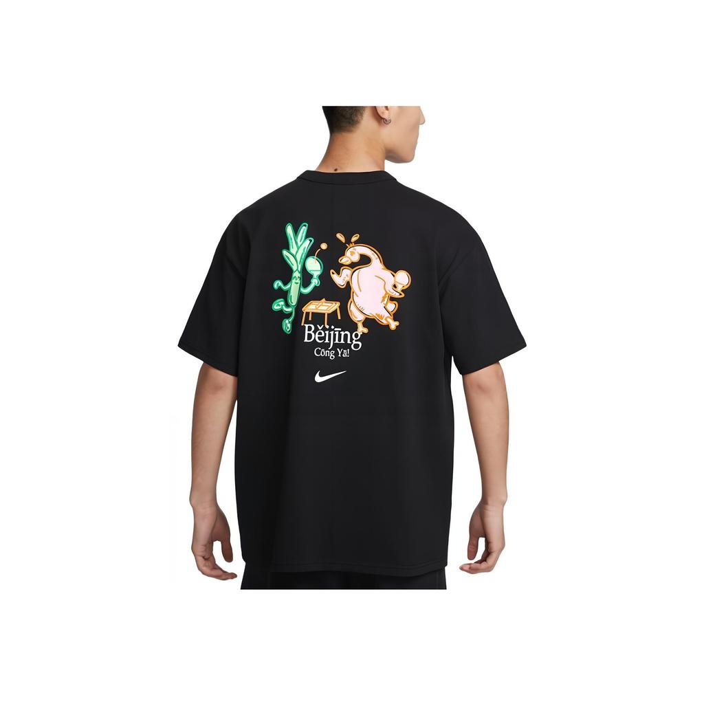 Nike Printed Loose Casual Comfortable Short Sleeve T-Shirt Men Tops Black HJ3954-010