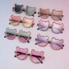 Stylish and Unique Frameless Rhinestone-embellished Sunglasses for Girls, Cute and Quirky Party Glasses