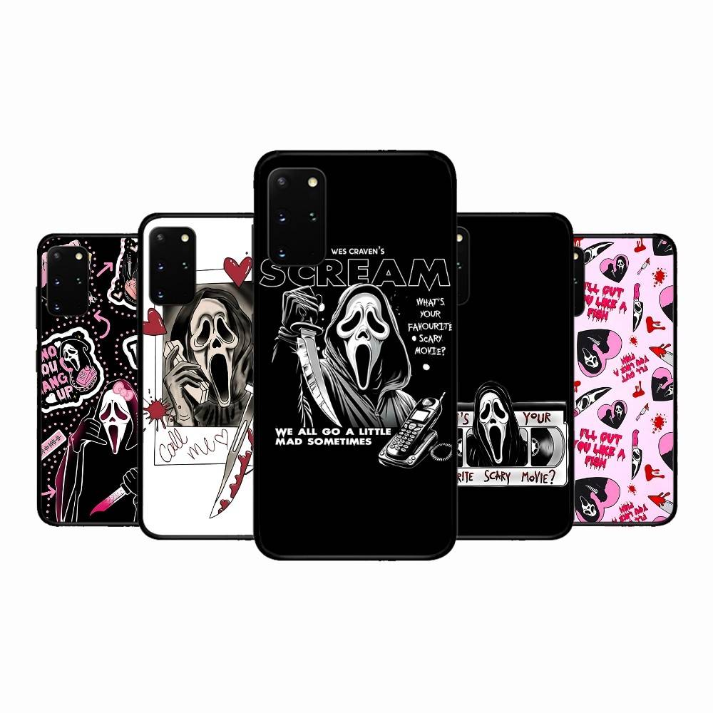Ghost Face Scream Halloween Phone Case For Samsung S 9 10 20 21 22 23 30 23 24 Plus Lite Ultra FE S10lite Fundas