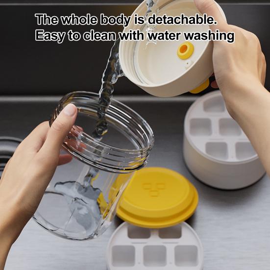 495ml Ice Cube Mold with Sealing Lids No Leakage Ice Removal Easy To Release Portable Ice Lattice Cup Mold