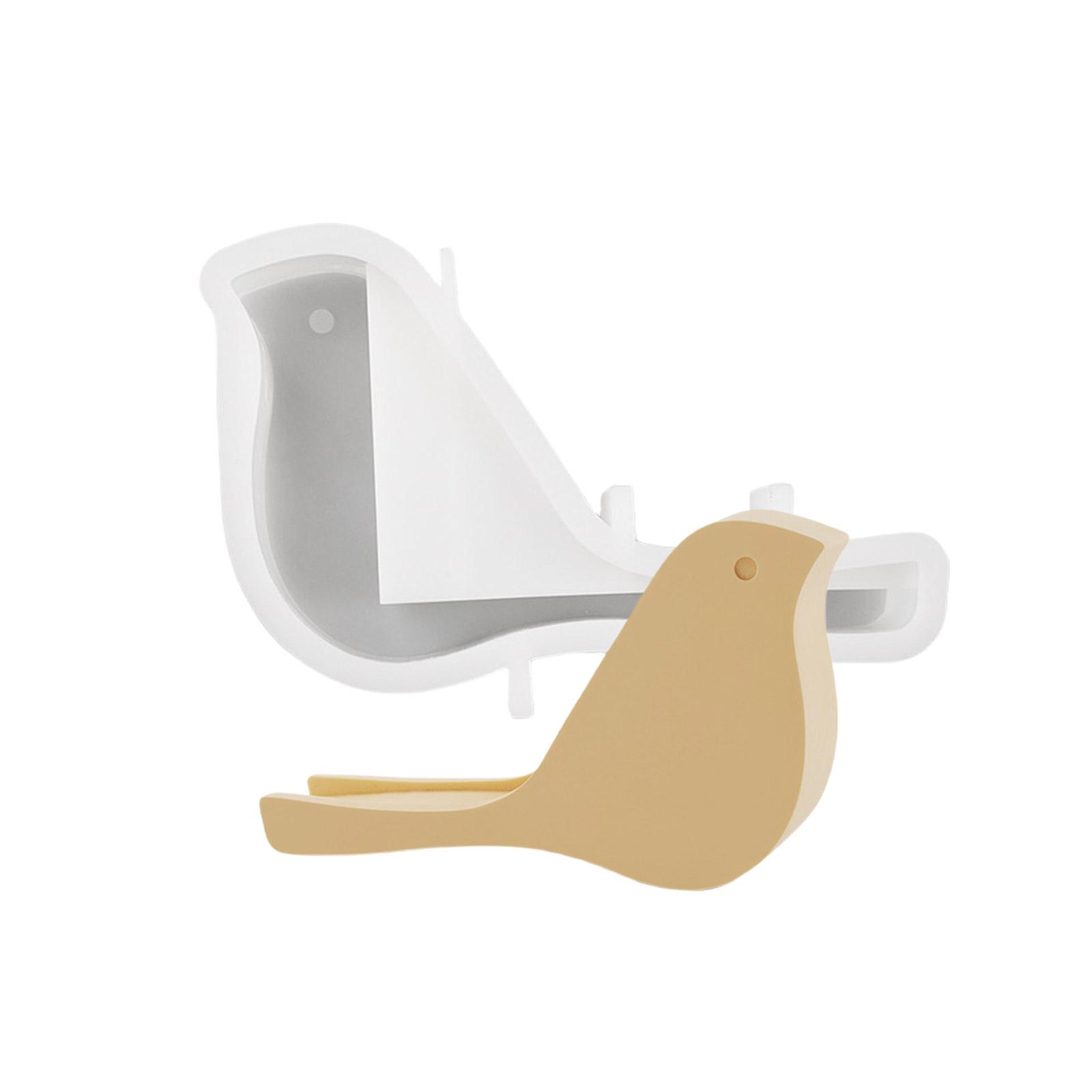 

Silicone Casting Mold Bird Design Card Holder Moulds Handmade Craft Silicone Mould for Resin and Concrete Desk Accessory