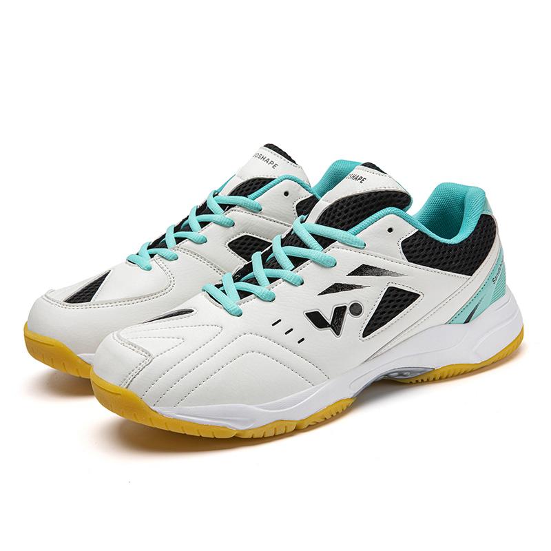36-45unisex Sneakers Leather Badminton Shoes Anti-slip Table Tennis Shoes Breathable Tennis Sports Shoes