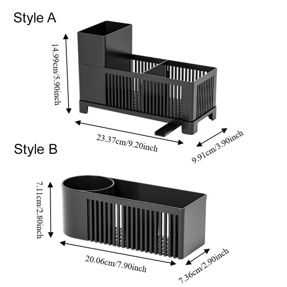 Space-saving Kitchen Sink Organizer Plastic Dish Soap Dispenser  Scrub Brushes