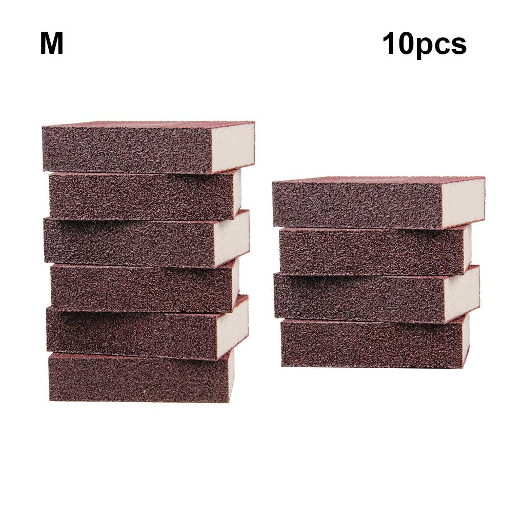 10 kusů čisticí drhnoucí houbičky na odstraňování rzi, drhnoucí houbičky pro domácnost, odvápňovací čisticí houbičky, smirkové kuchyňské nástroje