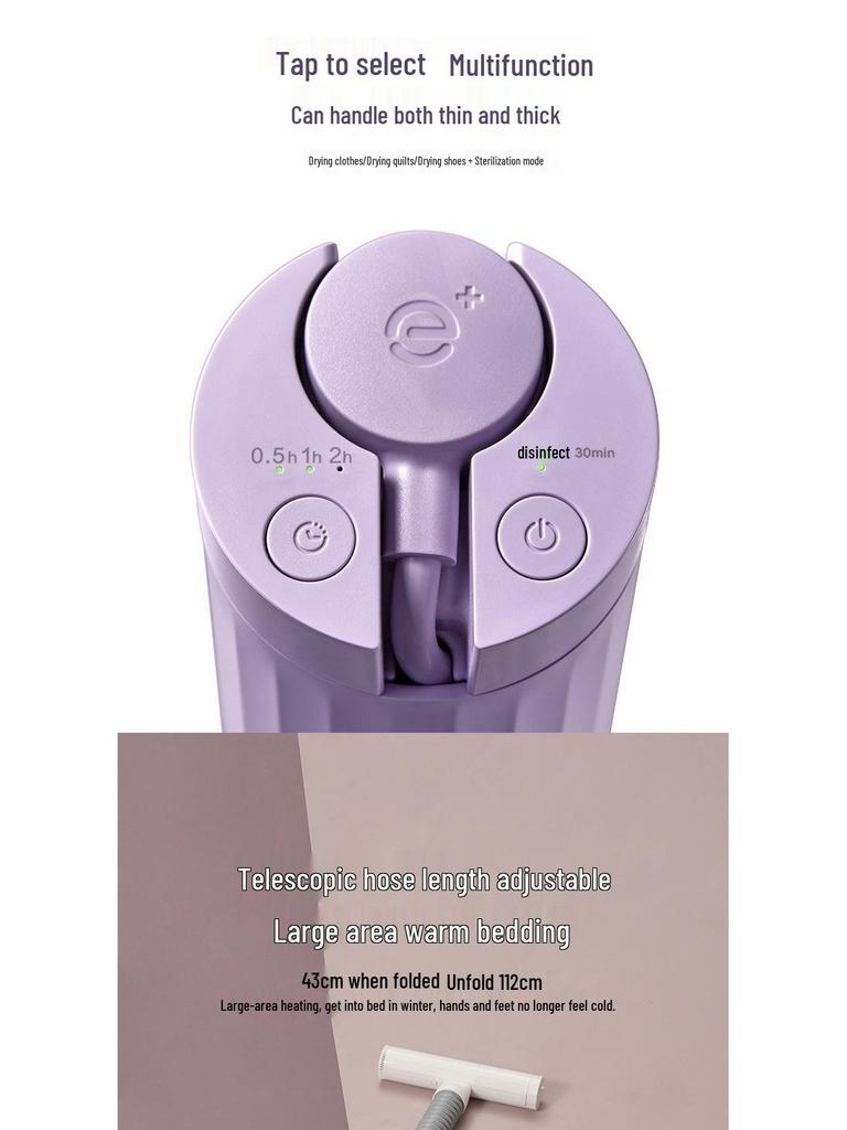 Portable Mini Foldable Clothes and Shoes Dryer for Travel and Dorm Use