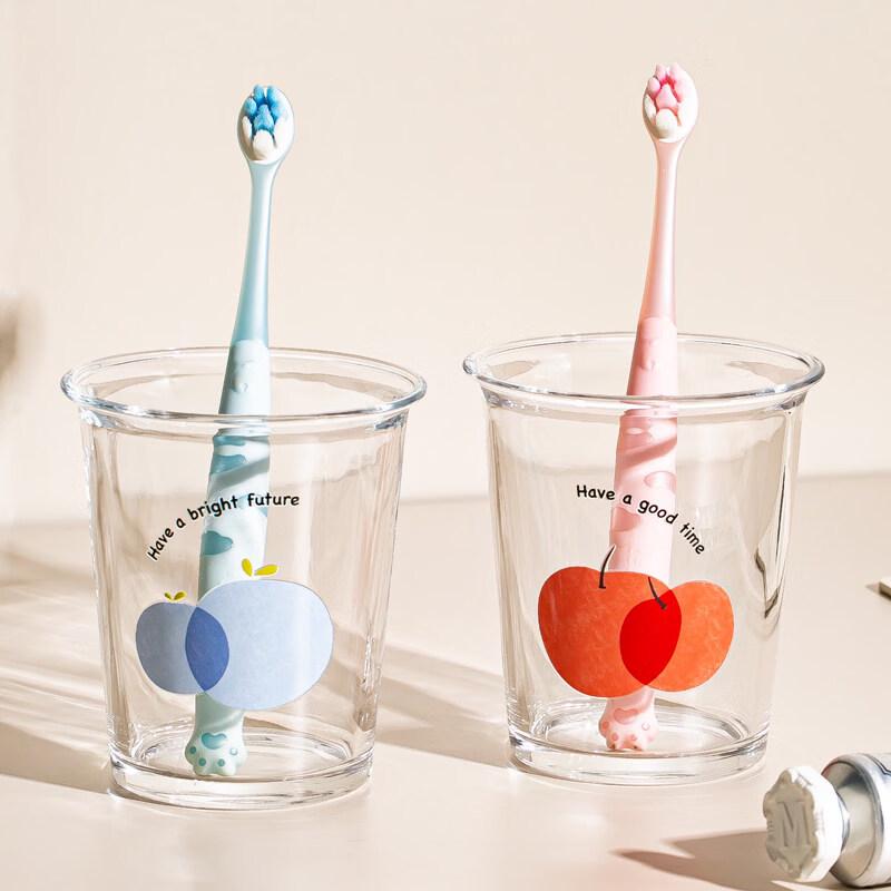 Aesthetic Glass Mouthwash Tumbler Set (2-Pack)