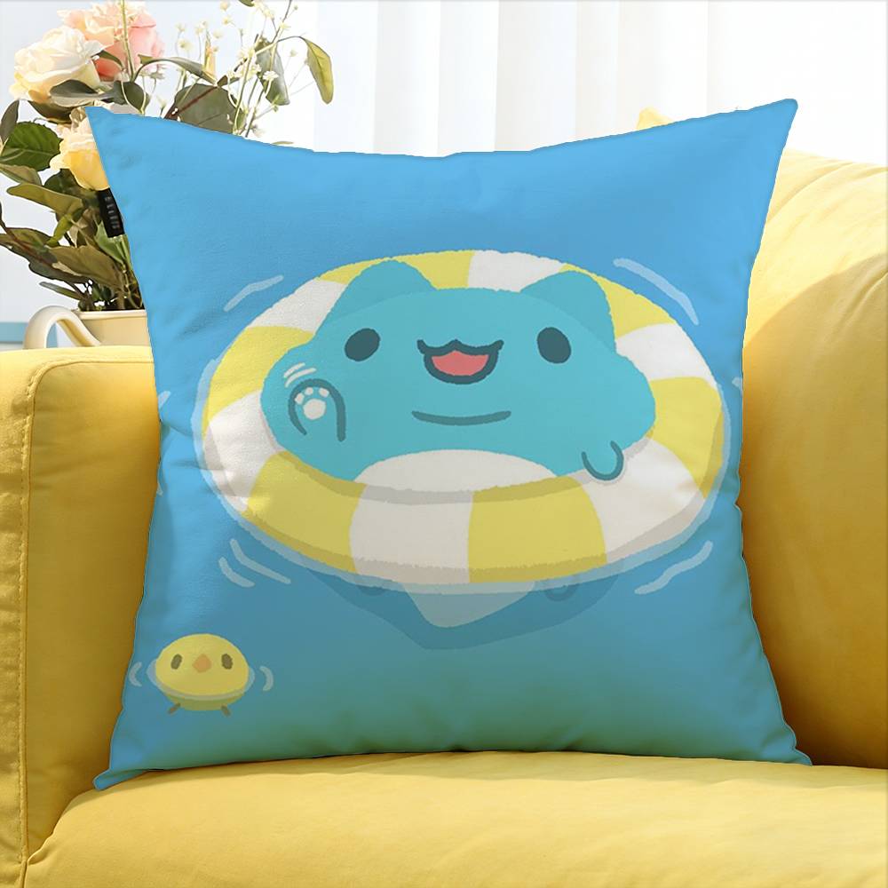 Anime B-Bugcat CapooS World Various Sizes Square Pillow Case For Car Home Bedchamber Decor