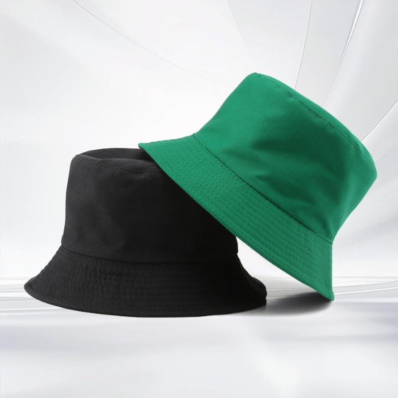 Double-sided Bucket Hat Embroidered Casual Versatile Basin Hat Summer Sun Protection Sun Hat Couple Hat Tide