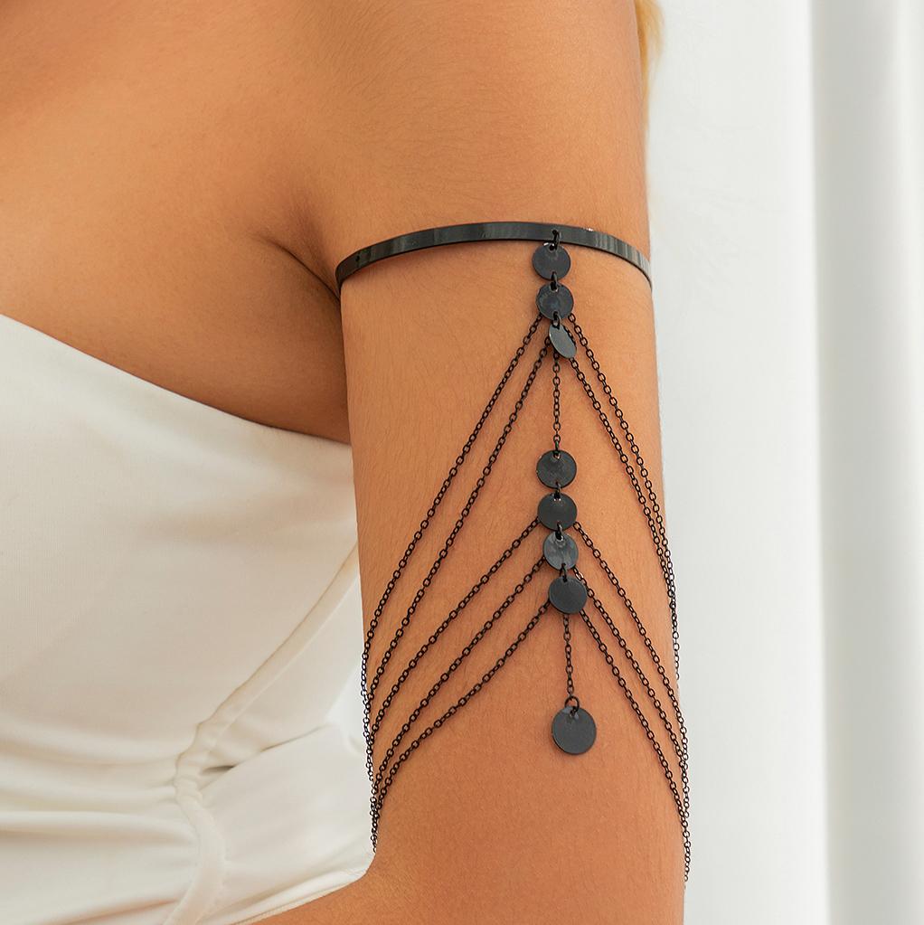 Ingemark 17 Styles Boho Crystal Pendant Cuff Open Bangles for Women Wed Bridal Goth Tassel Link Arm Bracelets Party Zircon Gift