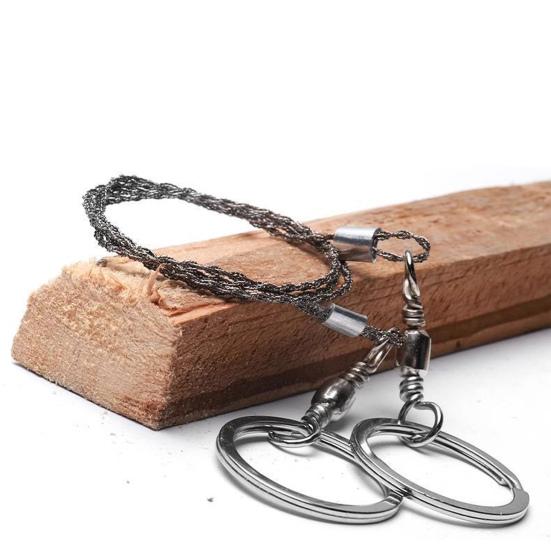 Stainless Steel Wire Saw Outdoor Survival Pocket Chainsaw Portable Backpacking Hiking Camping Emergency Wood Trees Cutting Saw