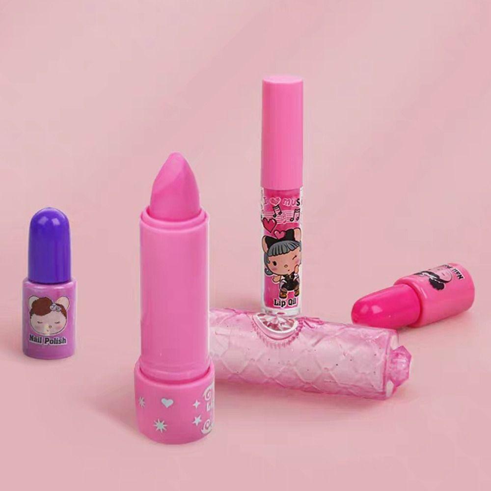 Lipstick Children's Makeup Toys Portable Children Cosmetic Beauty Set Kids Makeup Kit  Makeup Tool