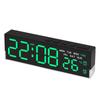 LED Digital Alarm Clock Temperature Week 2 Alarms Ambient Light Brightness Adjustment Bedside Electronic Table Clock USB Powered