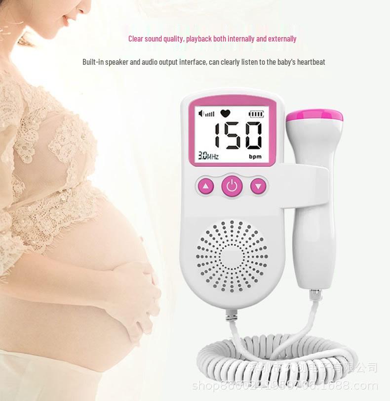 Portable Fetal Doppler Heart Monitor for Pregnant Women