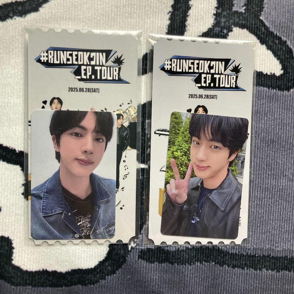 [USED] BTS 6/28 RUNSEOKJIN_EP Trading Card Jin 2 pieces