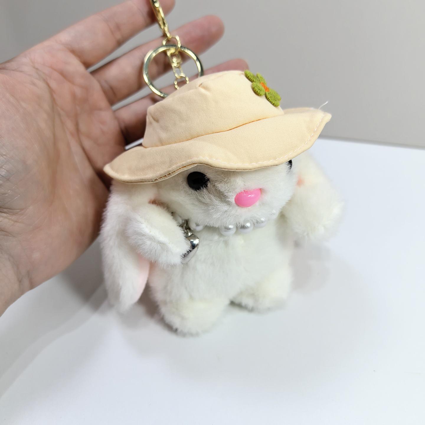 Charming Plush Rabbit Pendant: Cute Fashion Doll for Backpack Decoration