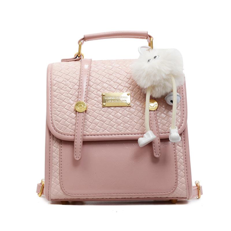 2025 new temperament fashionable versatile casual small backpack women's high sense of foreign style trend going out simple backpack