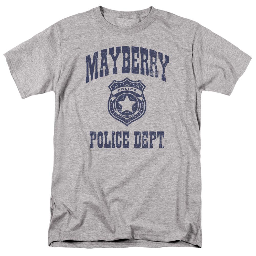 Andy Griffith Show Mayberry Police T Shirt Mens Licensed Classic TV Merch Gray M