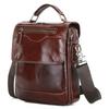 Men's Handbag First Layer Cowhide Vertical Business Casual Office Briefcase Men's Shoulder Messenger Bag