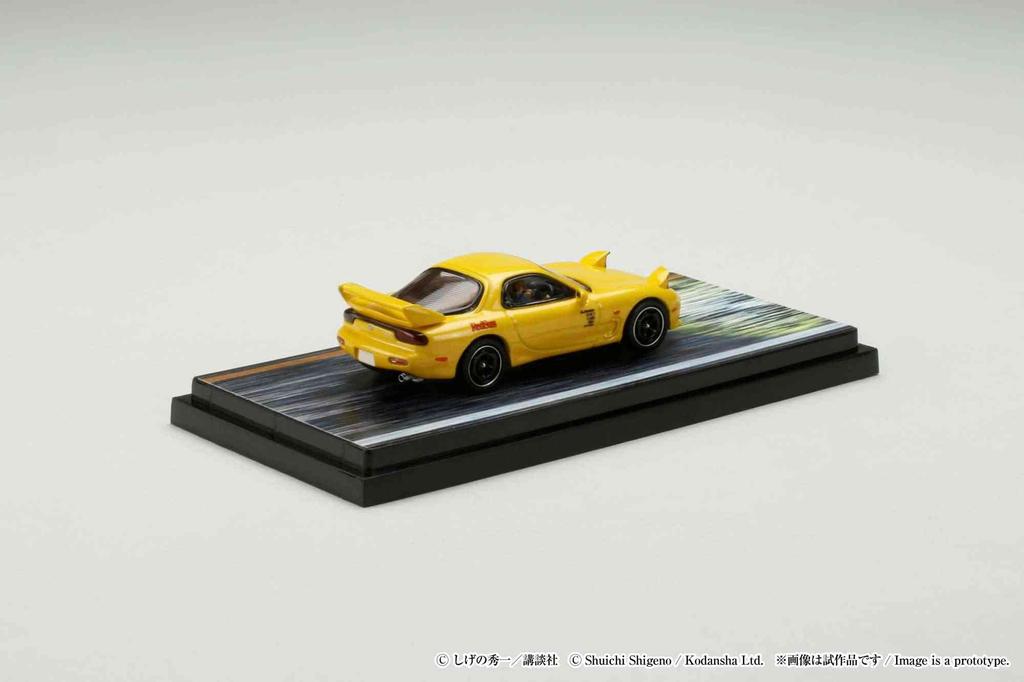 HJ64 Mazda D VS Tsuyoshi Keisuke with driver finished product 1/64 RX-7 (FD3S)RED SUNS/Initial Nakazato, Takahashi, figures,