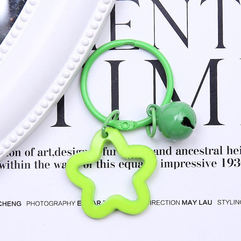 Vibrant Star Acrylic Keychain & Earphone Case Charm for Couples