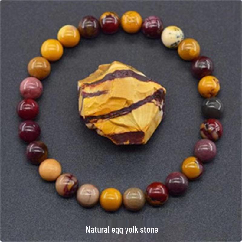Jingde Jewelry Natural Agate Bracelet: Single-Loop Crystal Stone for Men and Women