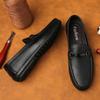 Fashion Men's Loafers Genuine Leather Men Shoes Handmade Male Casual Driving Flats Leisure Slip-on Comfy Moccasins Soft Business Shoes
