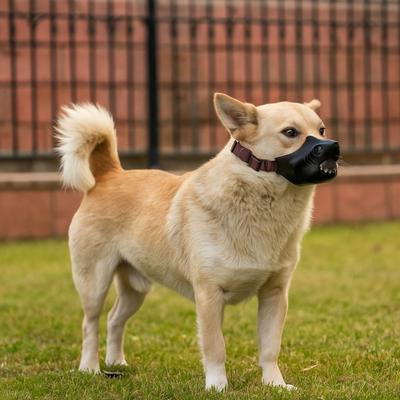 Pet Accessories Cartoon Dog Muzzle Mask Adjustable Breathable Anti-barking Muzzle Drinkable Shark Shape Pet Mouth Cover Outdoor
