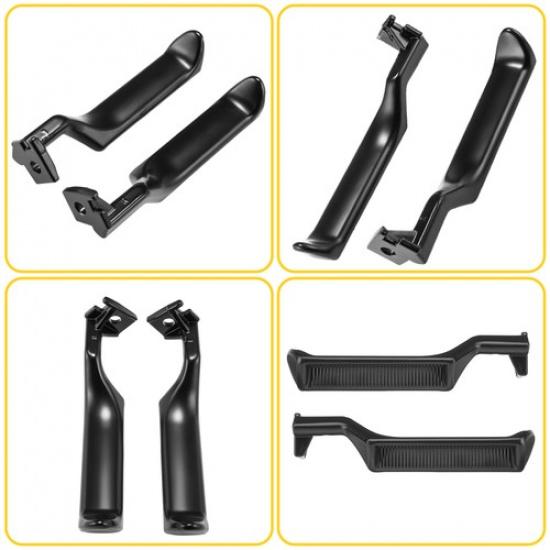 Pair Black Metal Handles LH RH Ide Door For Ford 87-96 F150 F250 F350 Truck V