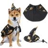 Dog Cloak Cosplay Costume Star  Hat Pet Cape Dark Hat Witch Cloak