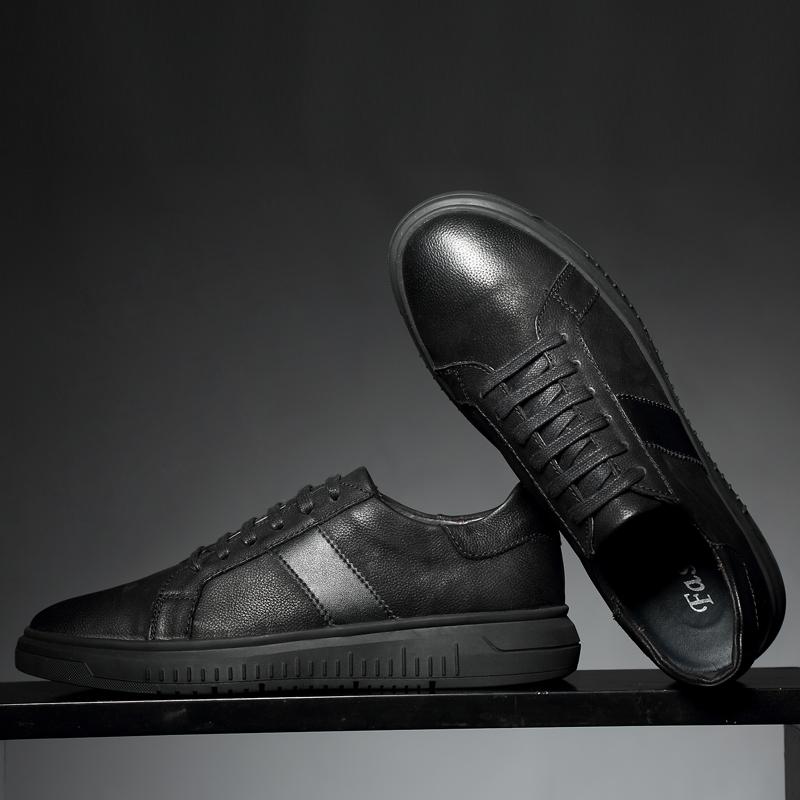 Fashion New Men's Casual Shoes Trendy Luxury Brand Designer Shoes Genuine Leather Comfy Breathable Men Shoes Outdoor Non-Slip Sneackers