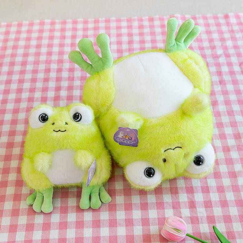 Soft cute frog Doudou plush toy wedding throwing doll children soothing pillow doll machine doll