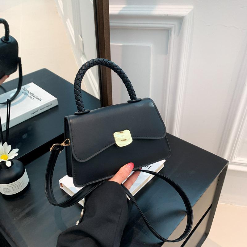 Contrasting colors early autumn 2025 summer new casual fashion simple portable crossbody shoulder small square bag