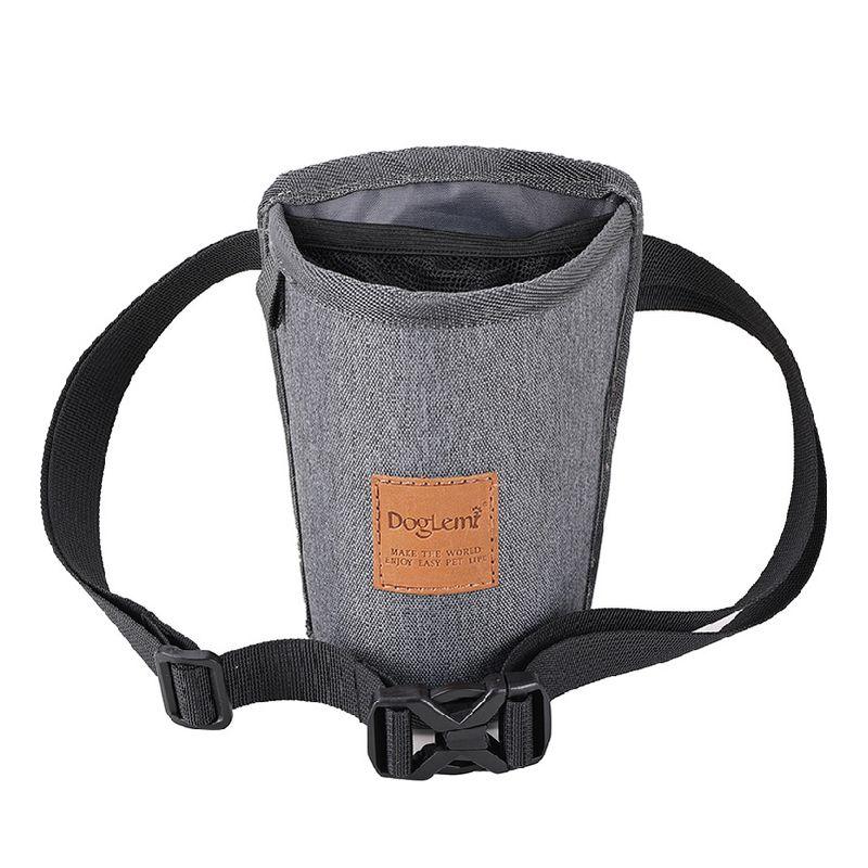 

Waist Bag Feeding Portable Easy Pet Supplies Dog Walking Gray