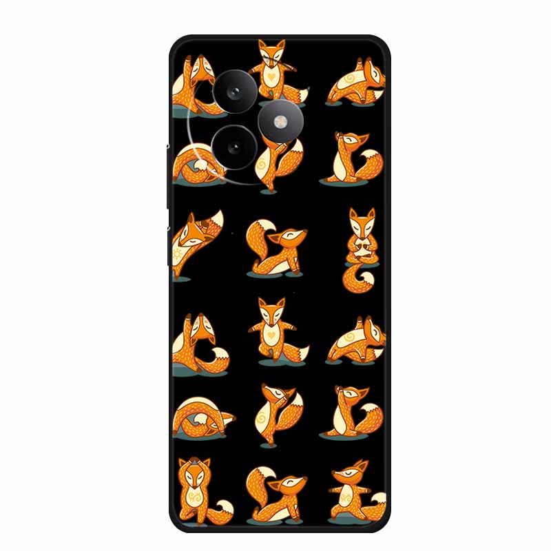 Phone Case For Xiaomi Redmi K80 Ultra Case Soft Black Silicone Cartoon Cat TPU Funda For Redmi K 80 Ultra Case Coque 6.83" Shell