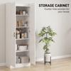 Armadio 175 cm con Spazio Contenitore, Mobile da Cucina con Ante Soft-Close e Ripiani Regolabili, Bianco