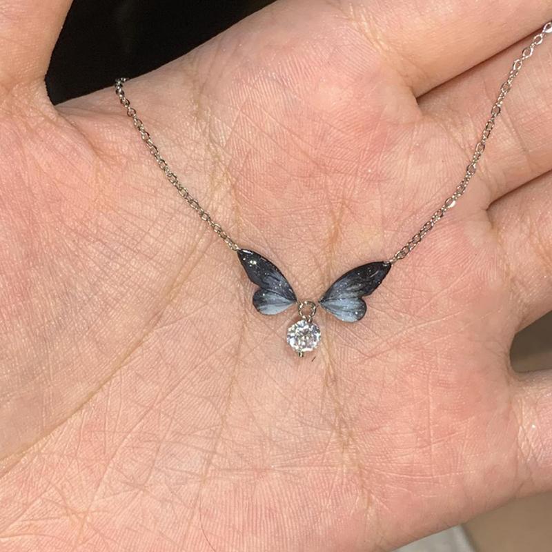 

Темперамент с градиентным цветом для женщин девушек простая элегантная цепочка на ключицу ювелирные аксессуары подарки